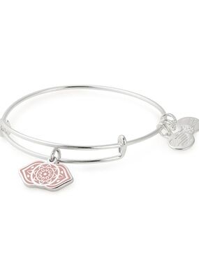 Alex and Ani Third Eye Chakra Expandable Bangle Bracelet - Silver & Pink